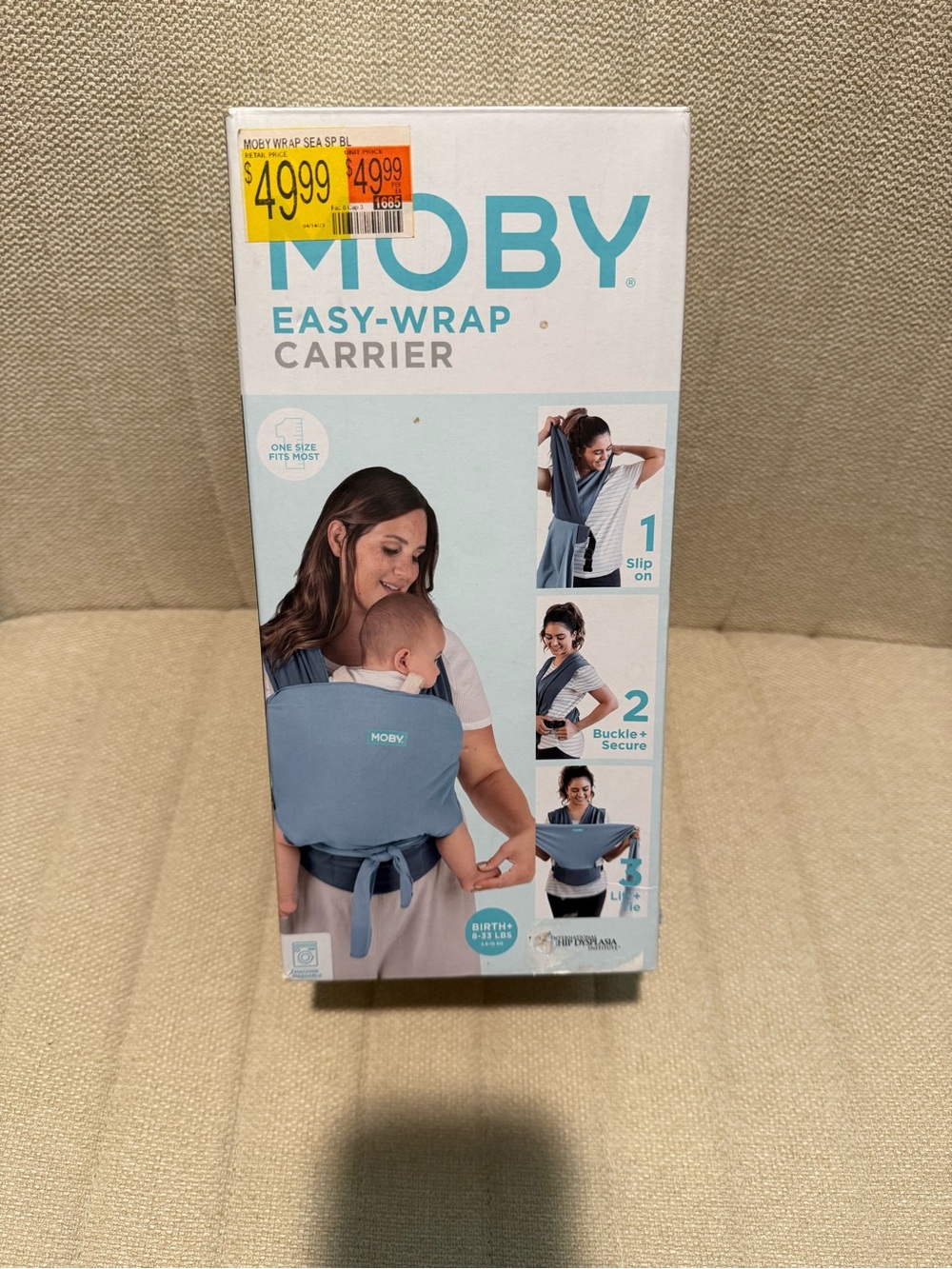 MOBY Easy-Wrap Carrier in Sea Blue